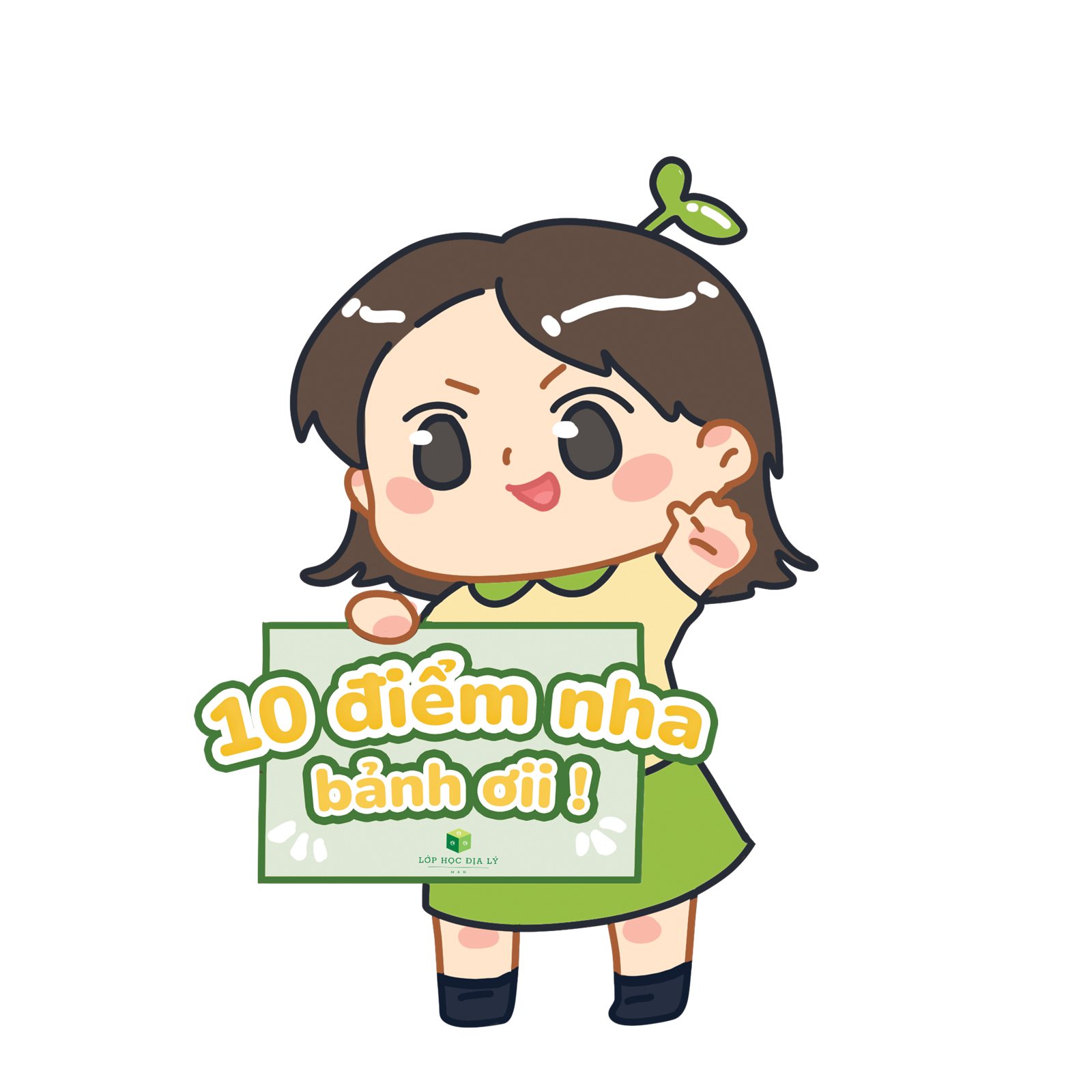 Minh họa móc khóa chibi acrylic, hệ màu CMYK chuẩn in